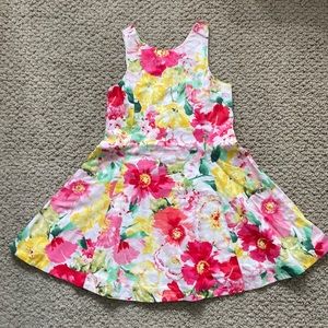 NWOT Polo Ralph Lauren Girl's Cotton Sleeveless Floral Dress-Size 5